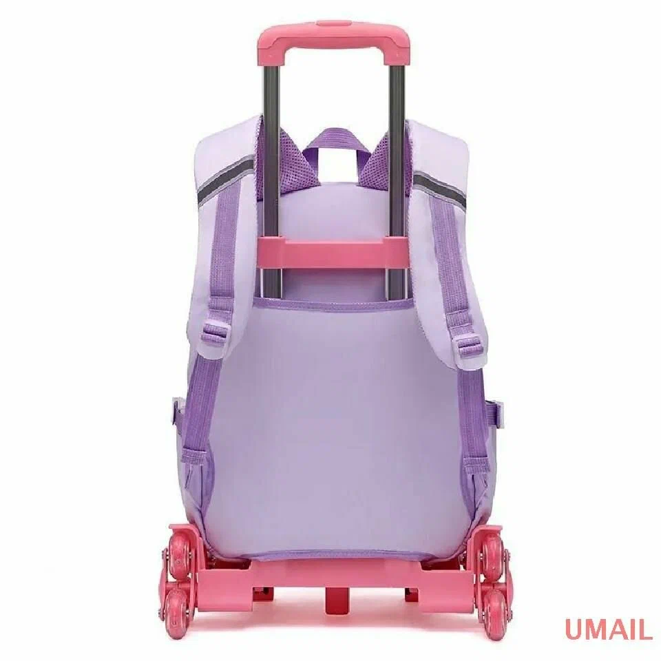 School Bag - Wheeled - Purple