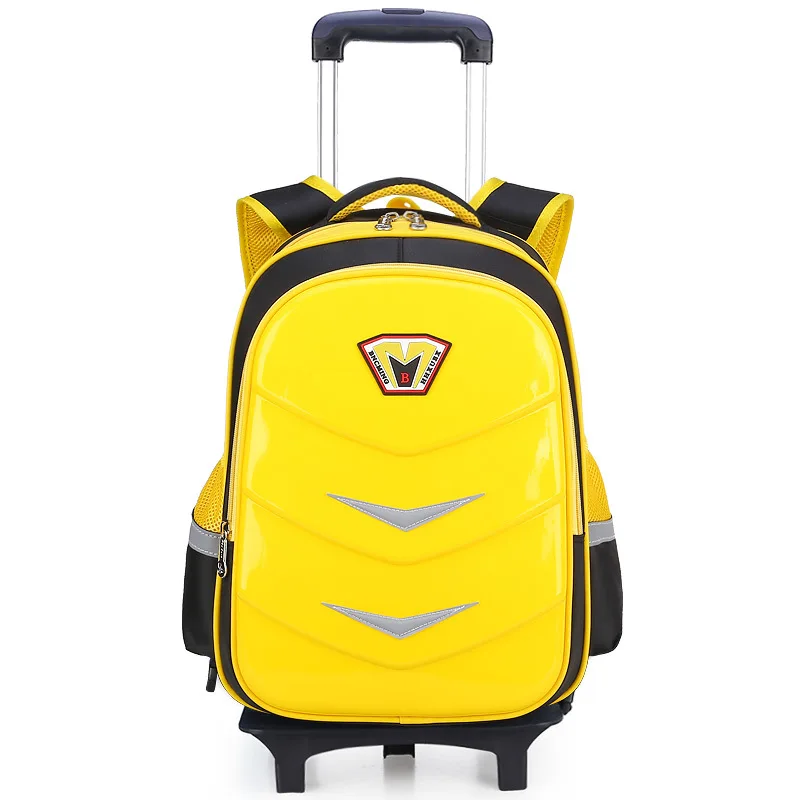 School Bag - Wheeled - Yellow