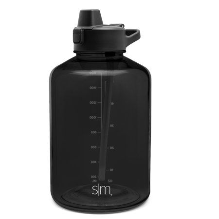 Water Bottle - Plastic - Black