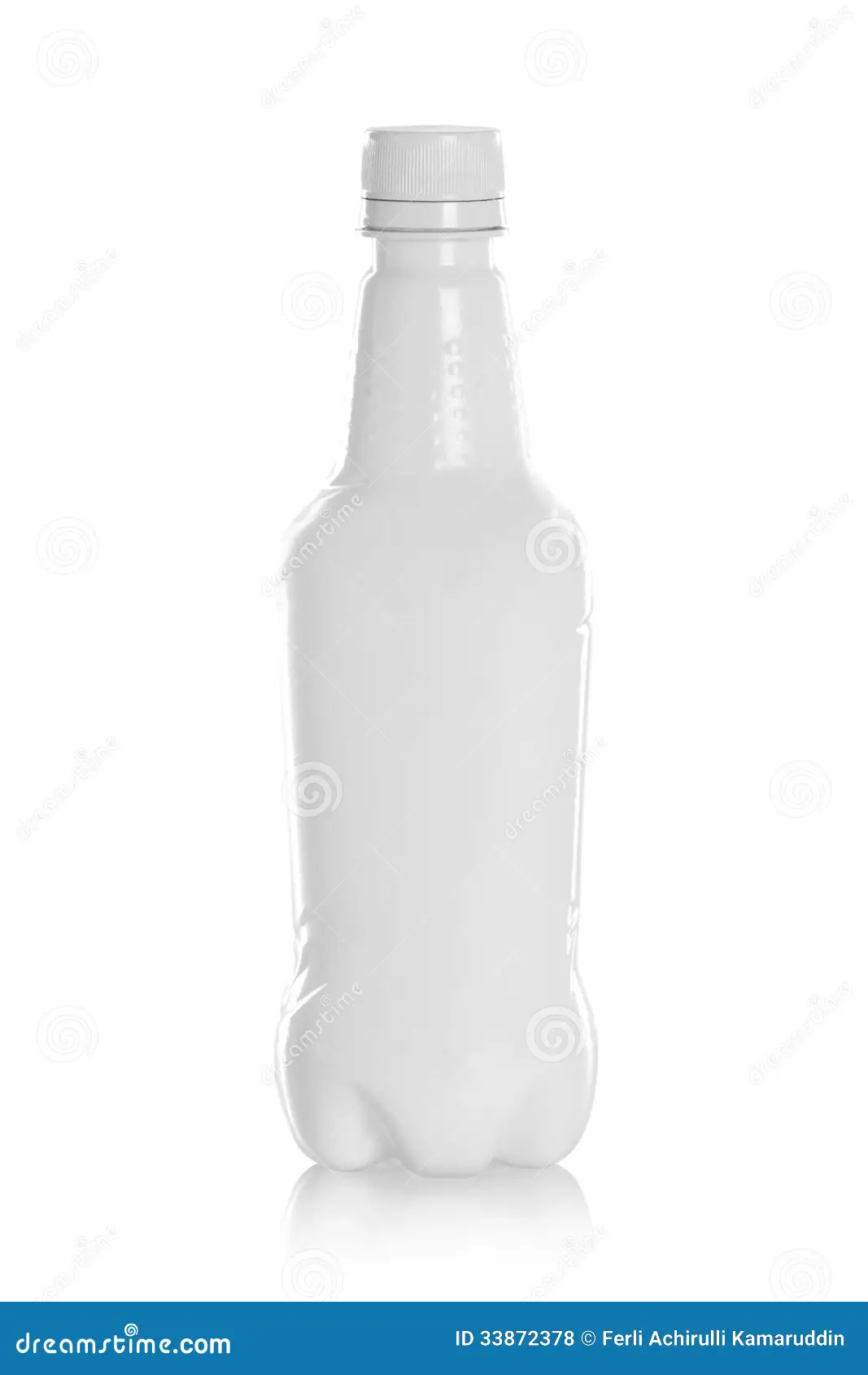 Water Bottle - Plastic - White