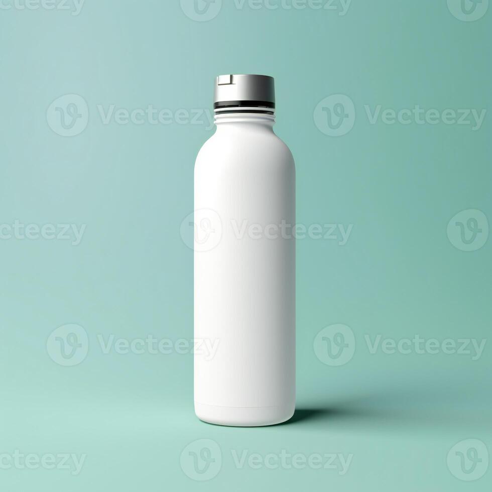 Water Bottle - Plastic - White