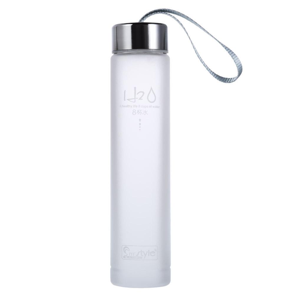 Water Bottle - Plastic - White