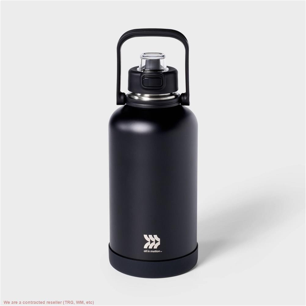 Water Bottle - Steel - Black