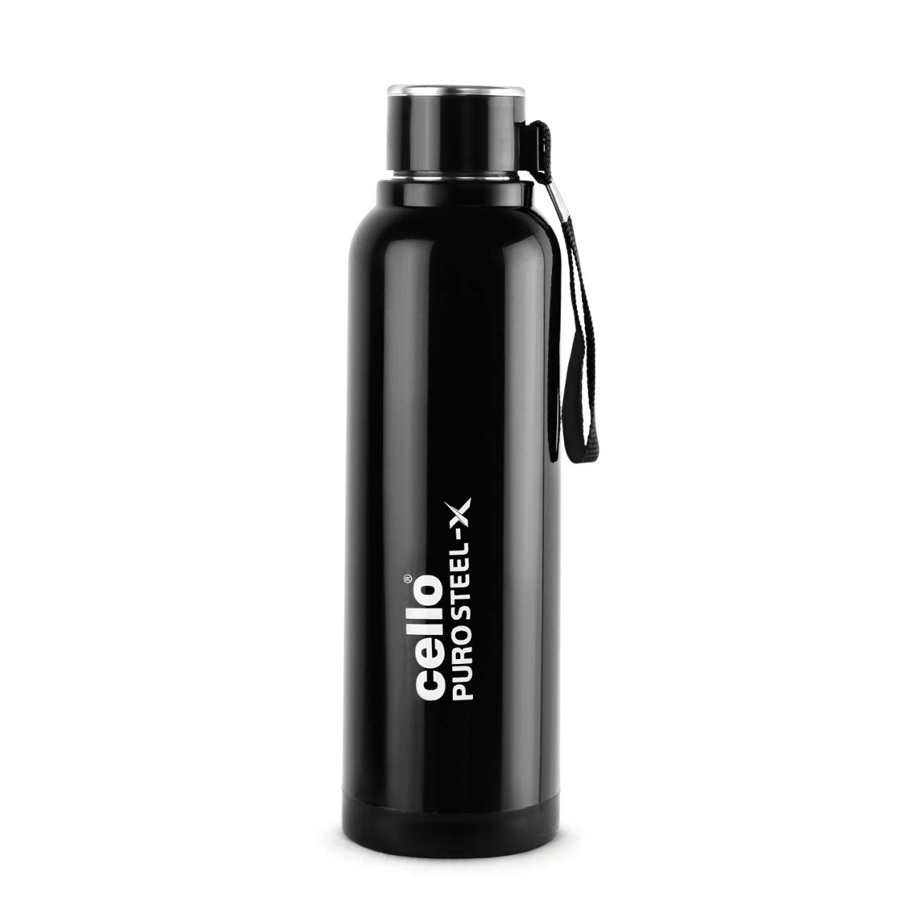 Water Bottle - Steel - Black