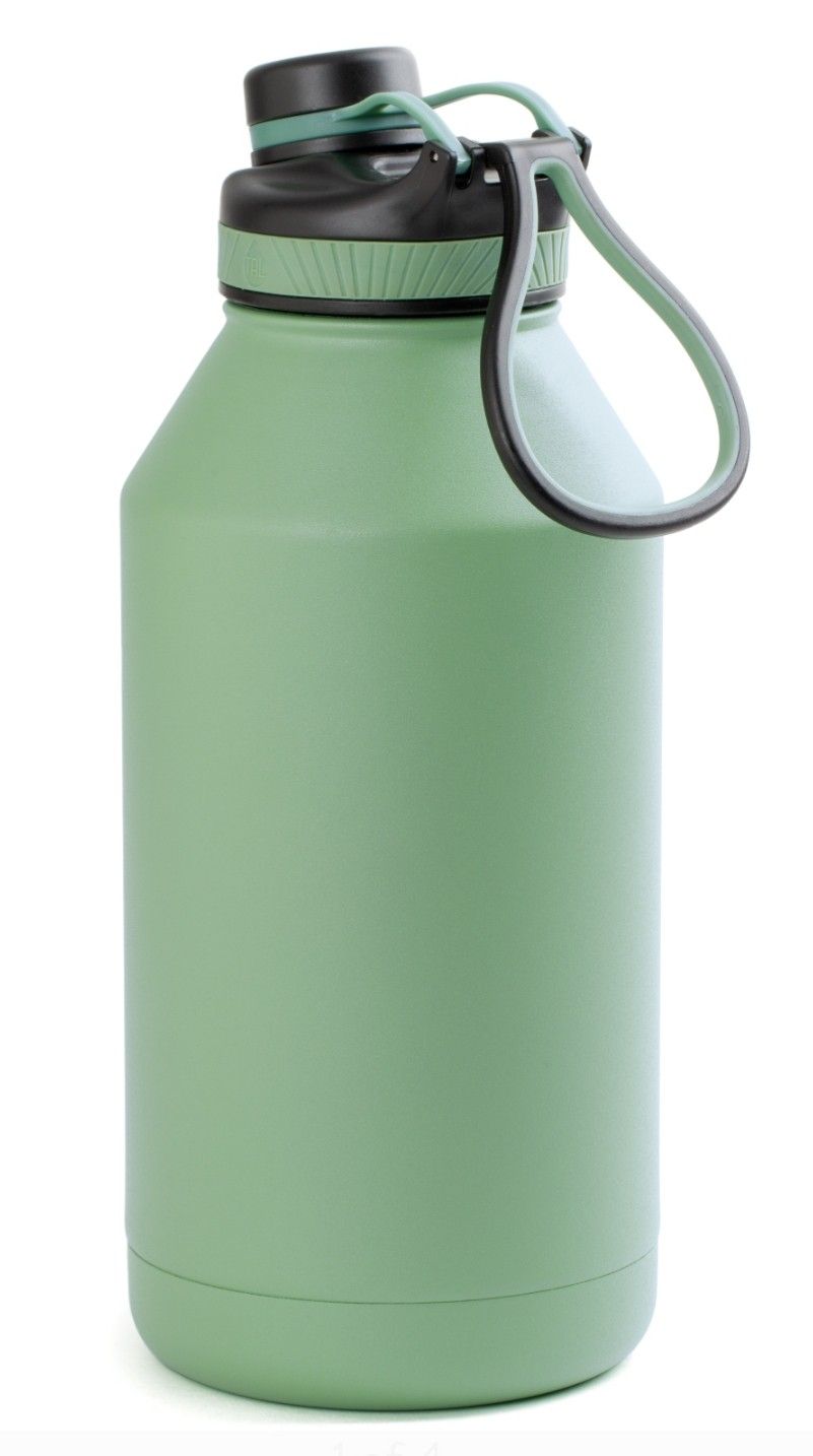 Water Bottle - Steel - Green