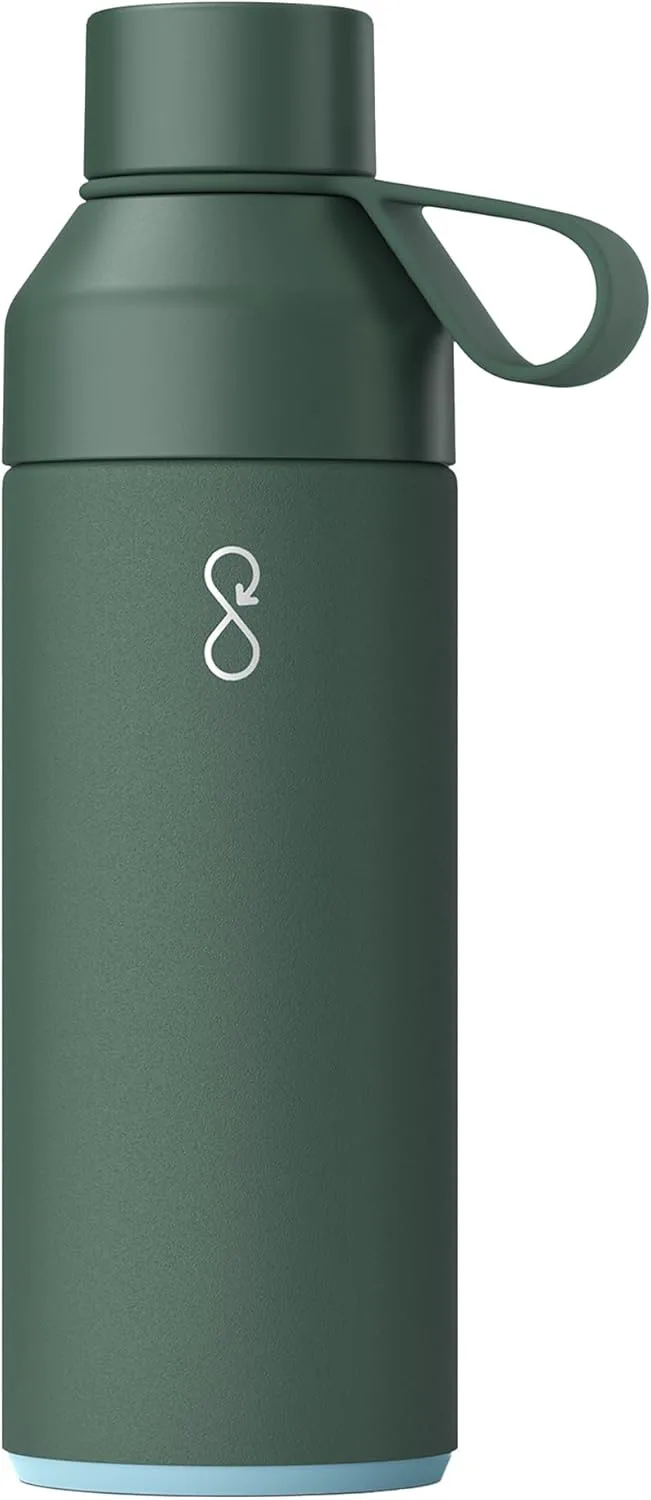 Water Bottle - Steel - Green