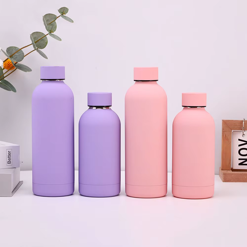 Water Bottle - Steel - Pink
