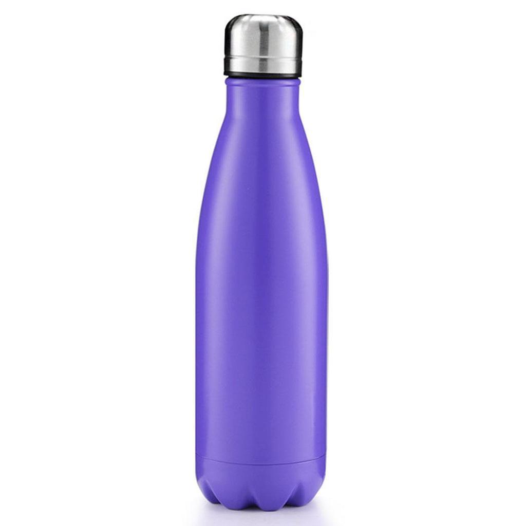 Water Bottle - Steel - Purple