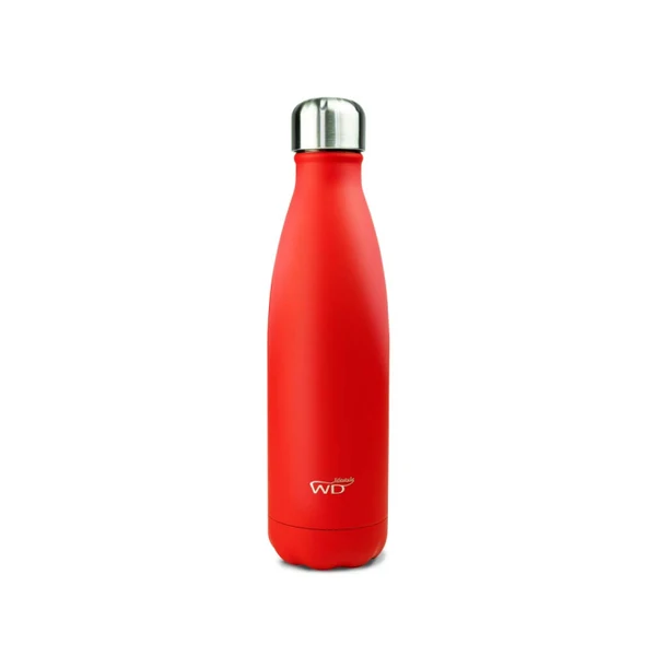 Water Bottle - Steel - Red
