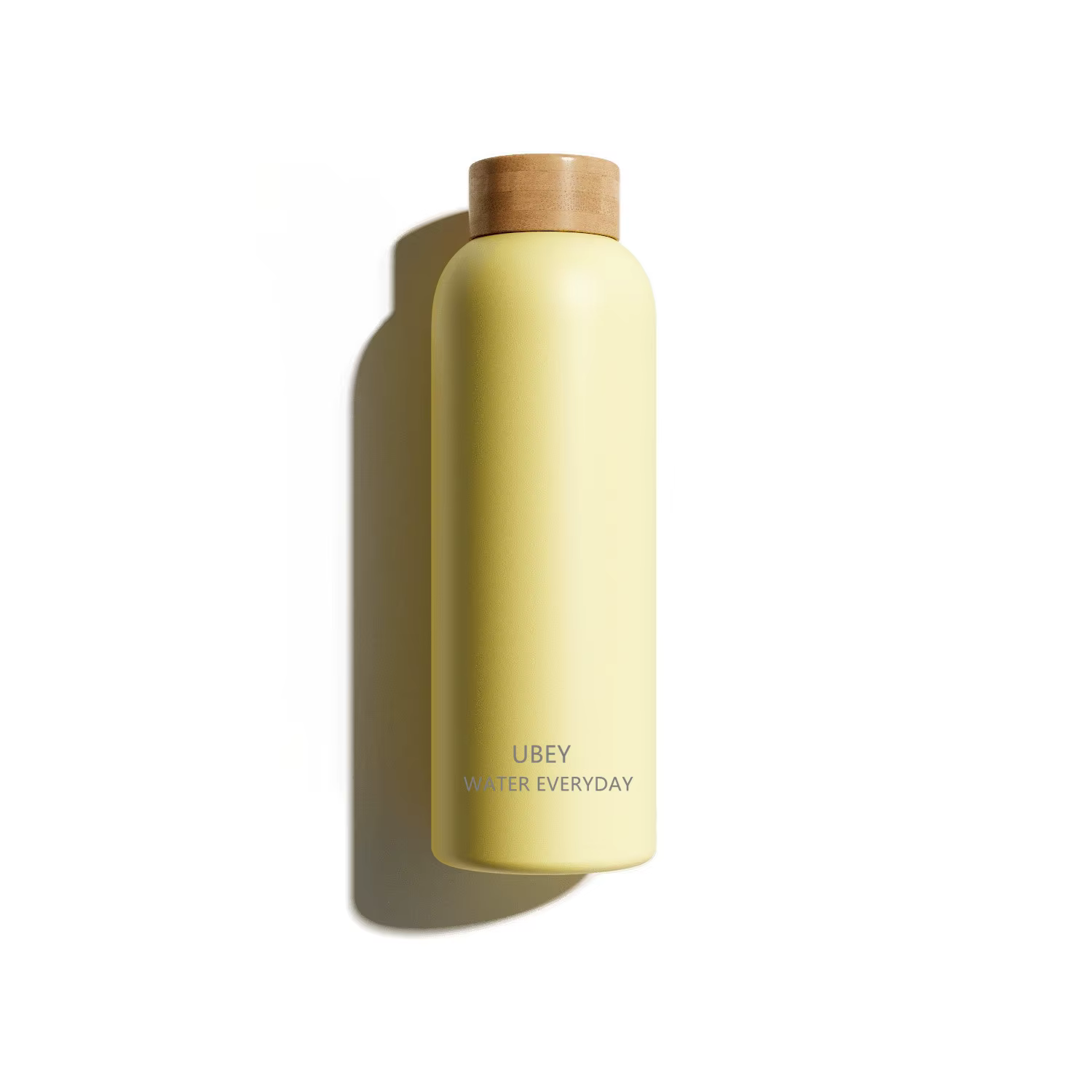 Water Bottle - Steel - Yellow