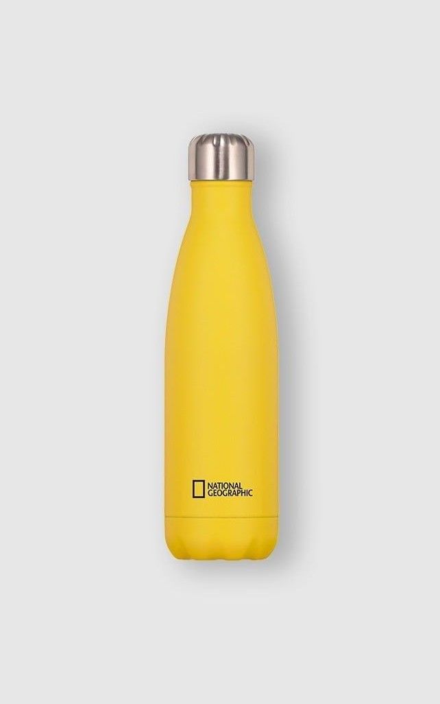 Water Bottle - Steel - Yellow