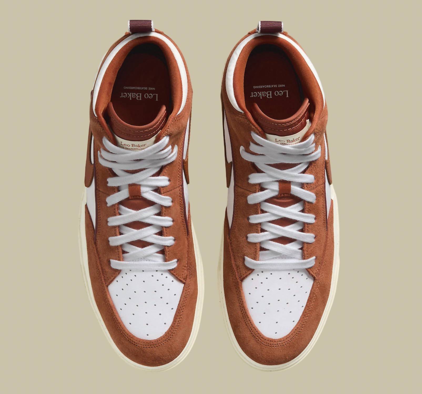 Contemporary Skate Sneaker Rust