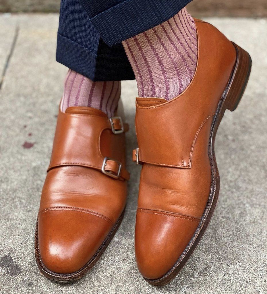 Executive Monk Strap Shoe Brown