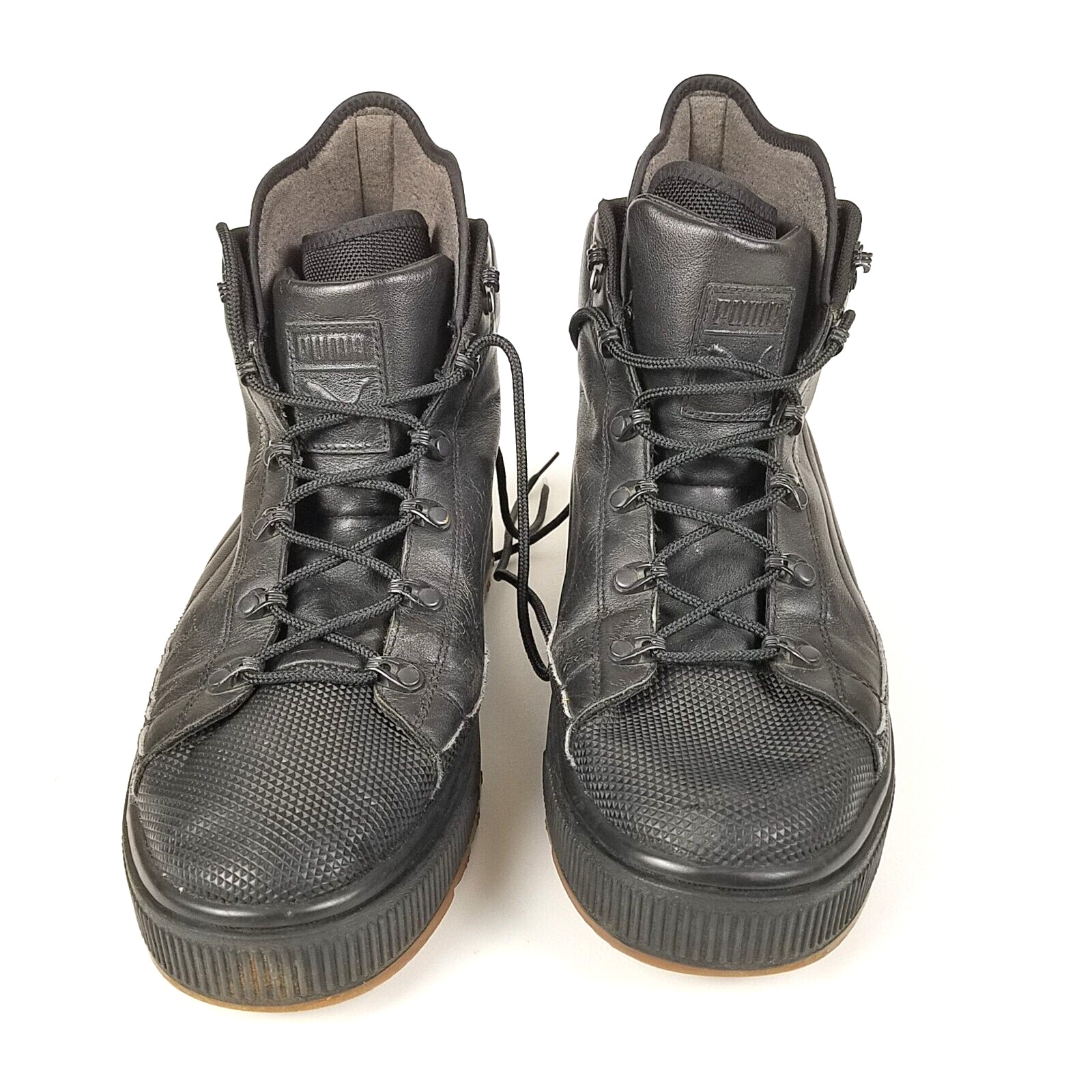 Sleek Lace-Up Boot Denim