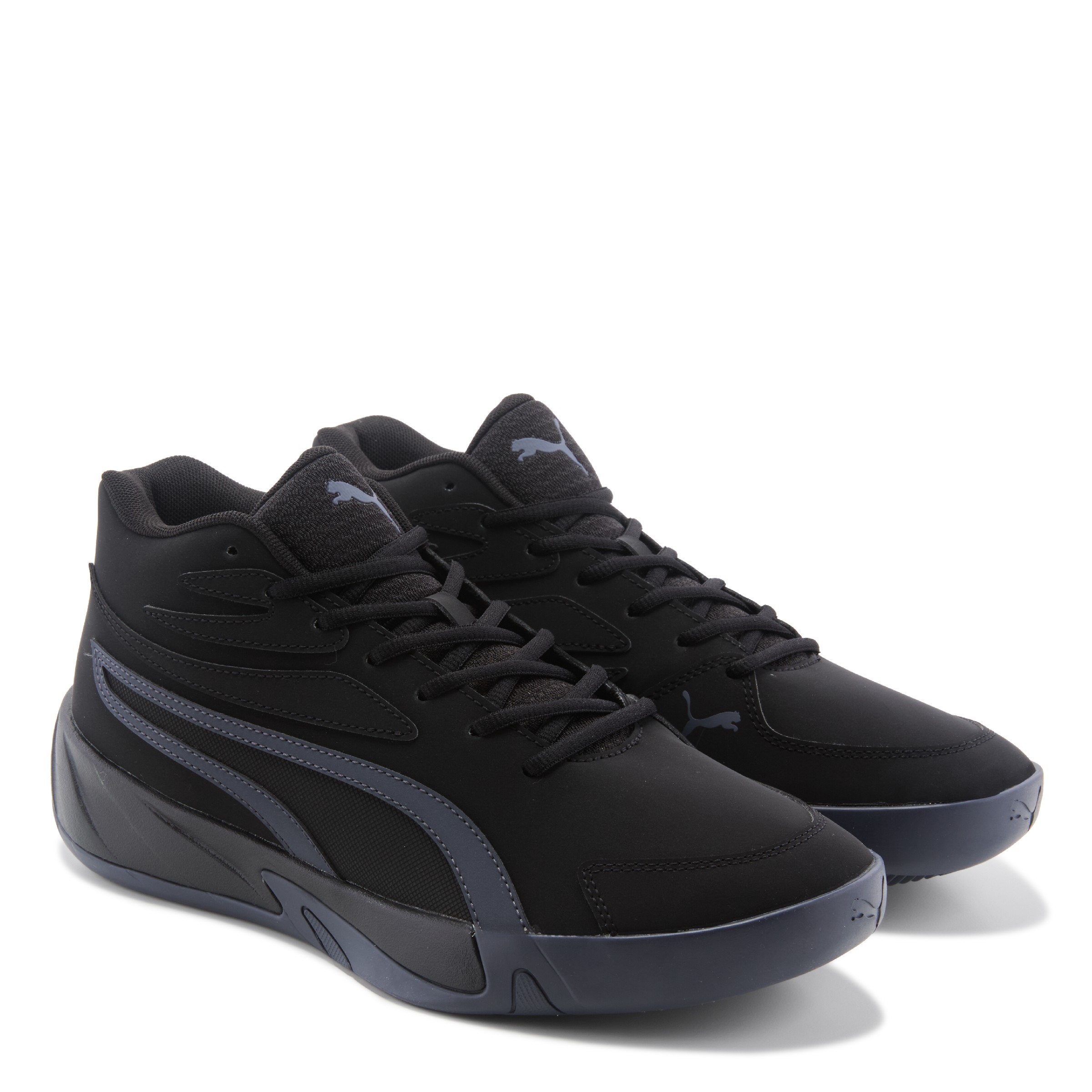Contemporary Mid Top Basketball Shoe Midnight