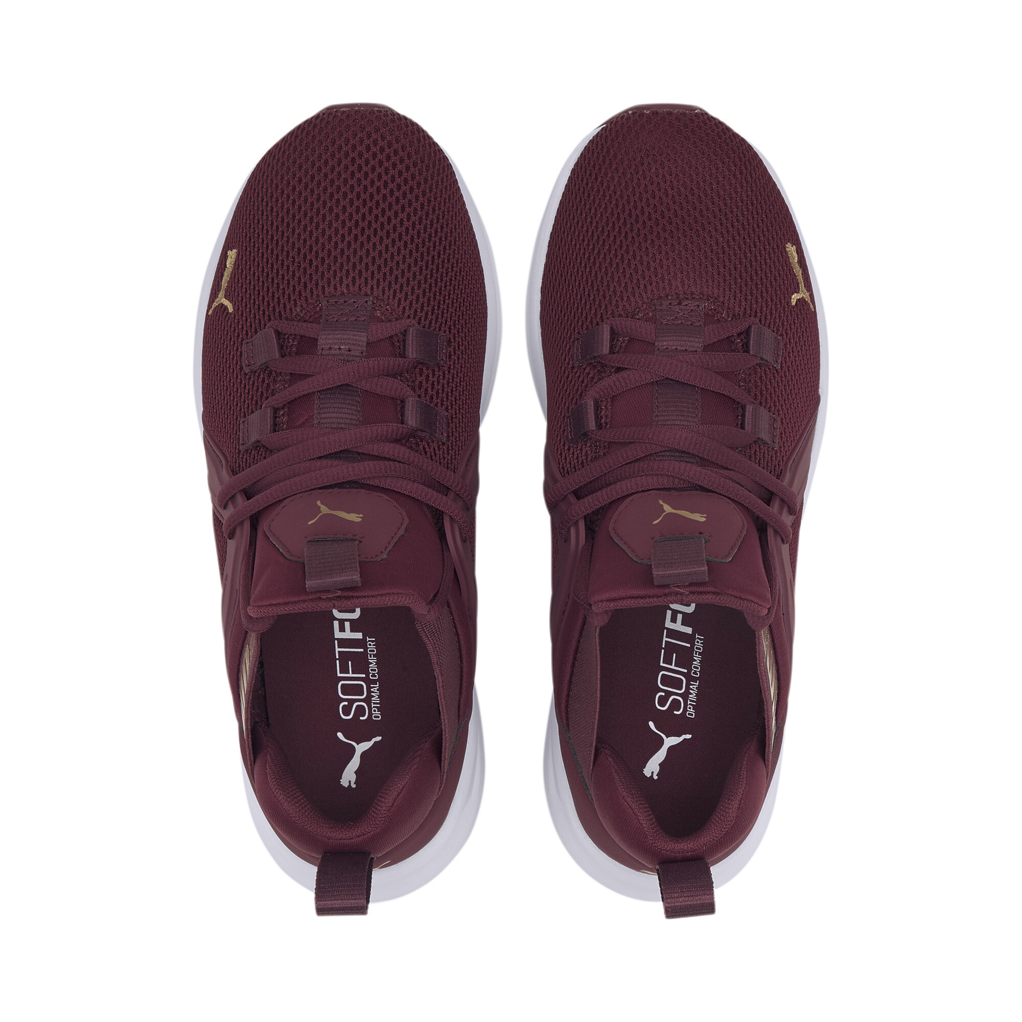 Refined Cushioned Running Shoe Burgundy