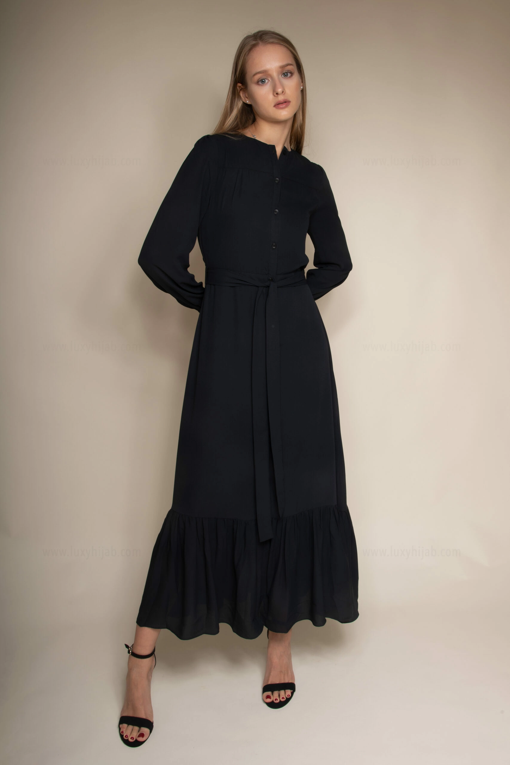 Modest Dress - Black