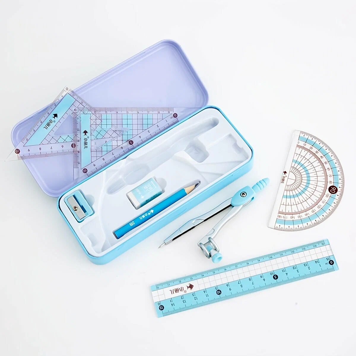 Drawing Set - Geometry Kit - 8 Pieces