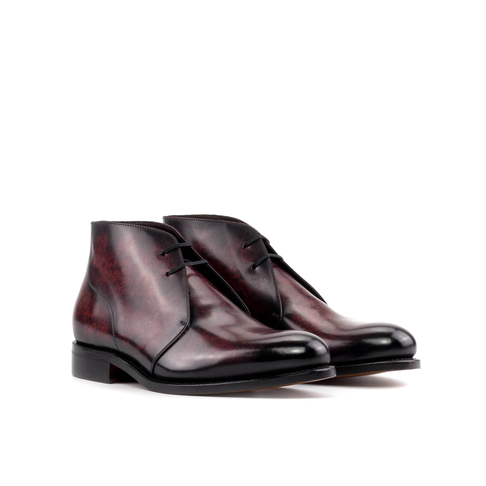 Contemporary Chukka Boot Burgundy