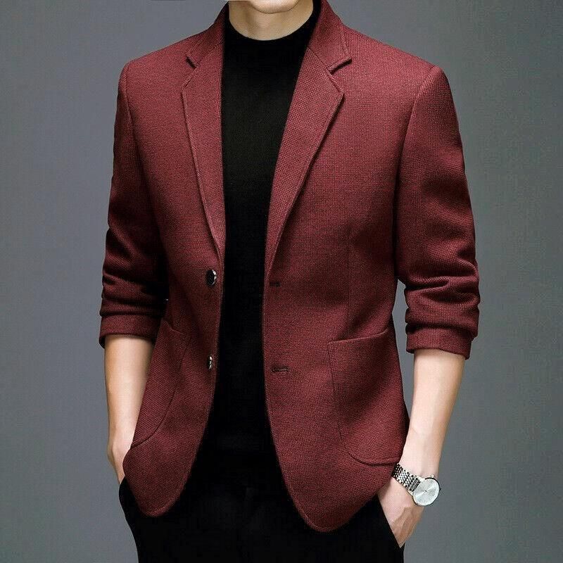 Casual Men's Formal Suit Blazer Deluxe