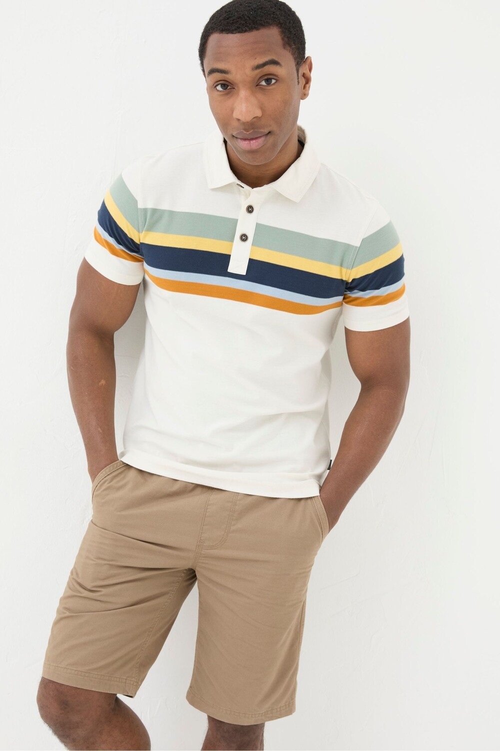 Premium Men's Classic Polo Shirt Natural