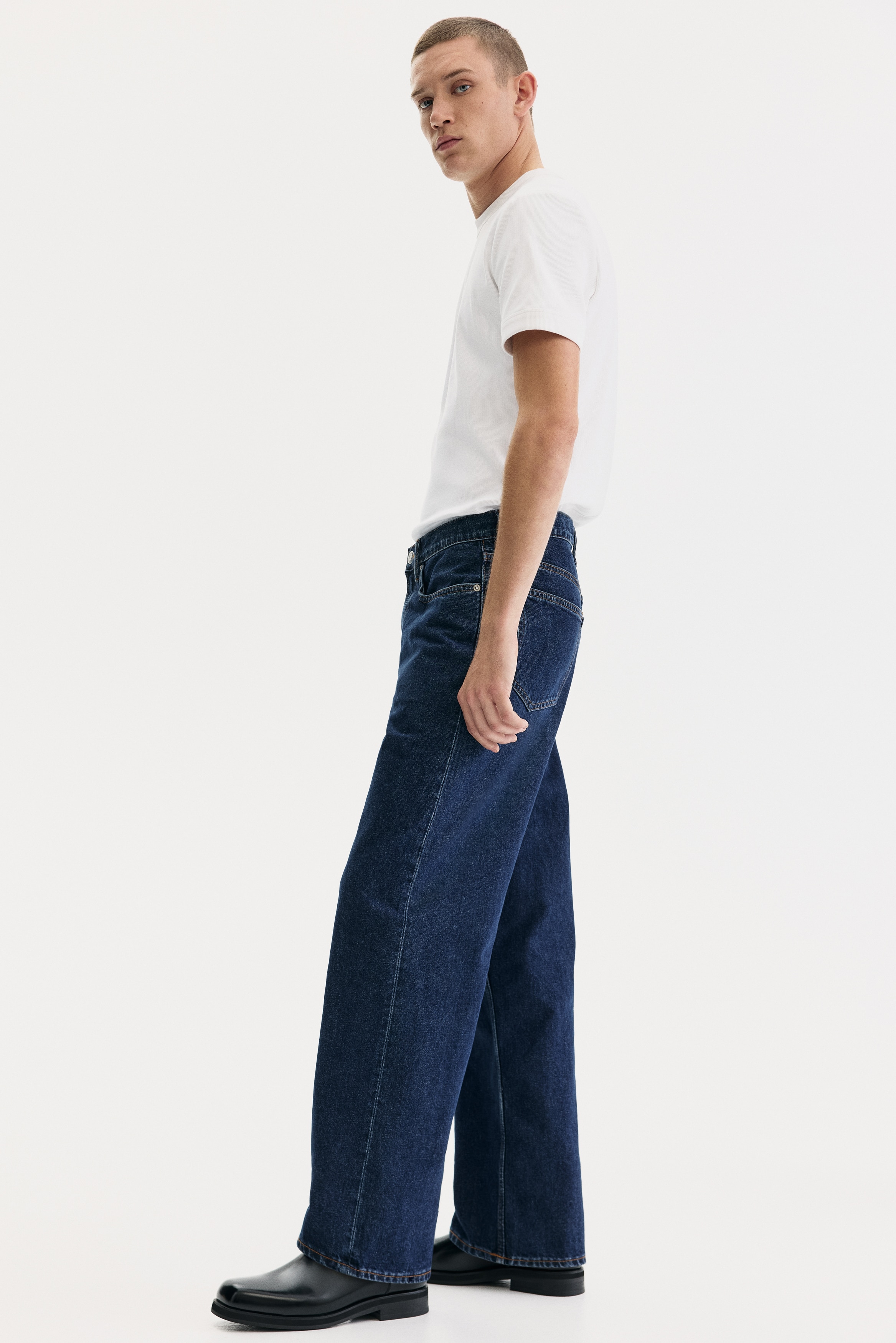 Elegant Men's Denim Jeans Straight Cut Max