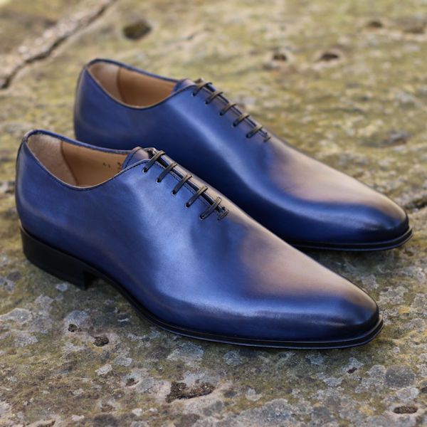 Vintage Wholecut Dress Shoe Cobalt