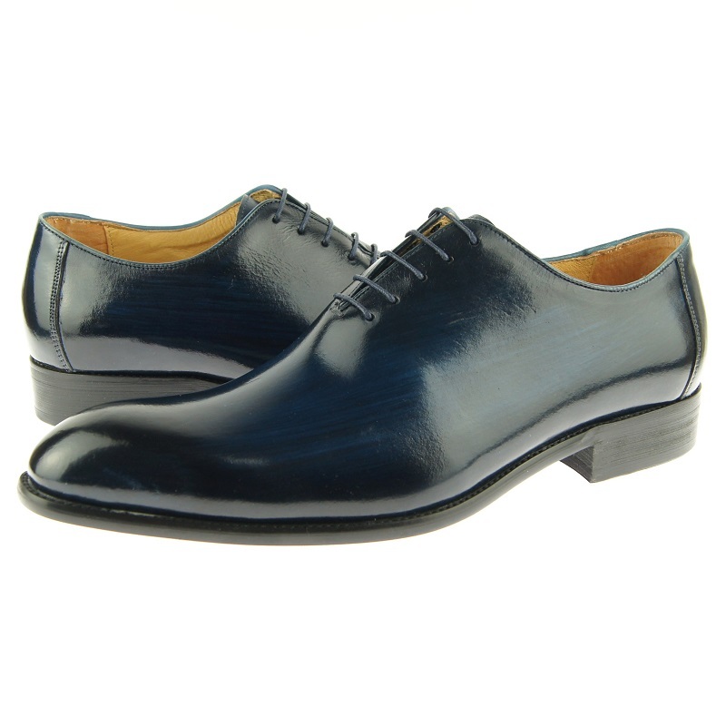Vintage Wholecut Dress Shoe Cobalt