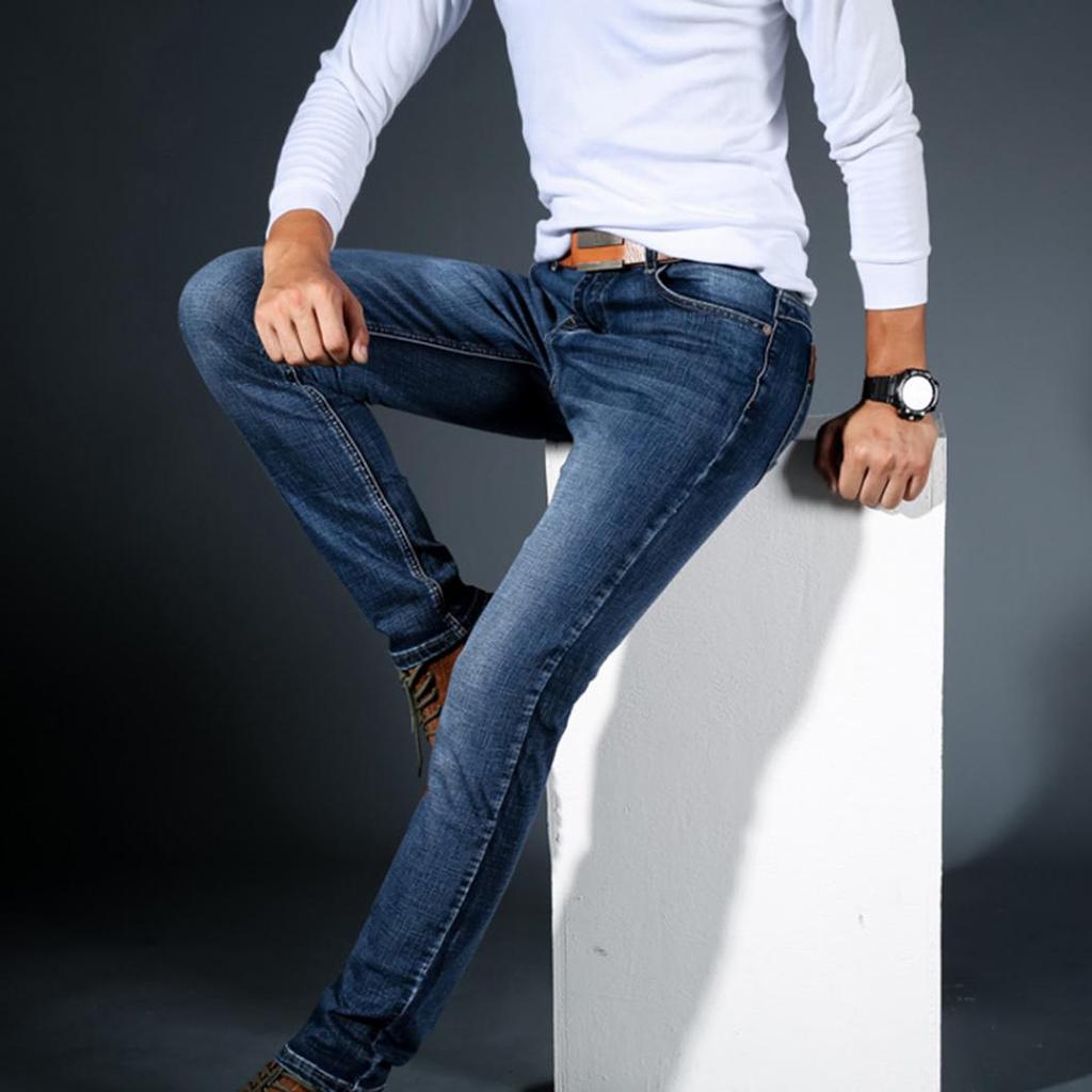 Casual Men's Denim Jeans Straight Cut Eco