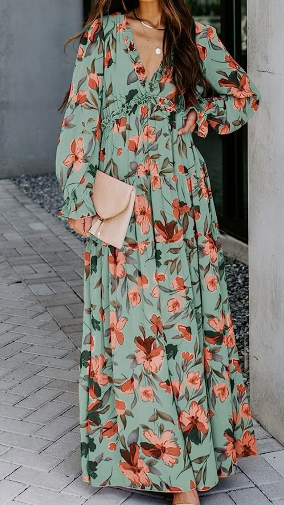 Women's Floral Maxi Dress