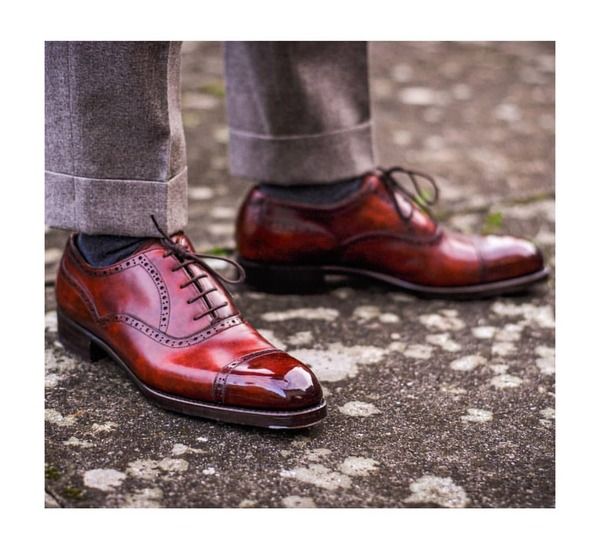 Precision Wholecut Dress Shoe Burgundy