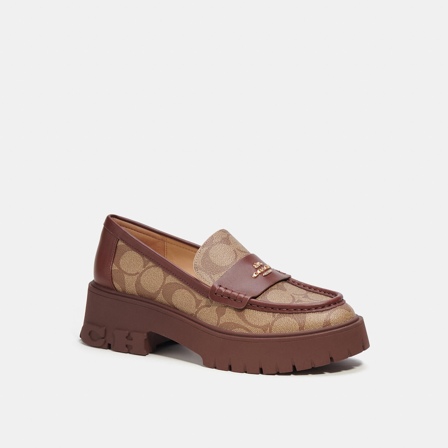 Signature Leather Loafer Walnut
