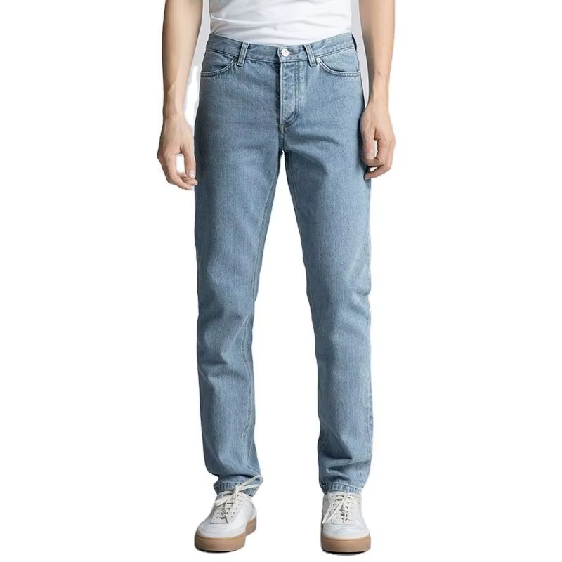 Sporty Men's Denim Jeans Straight Cut Eco