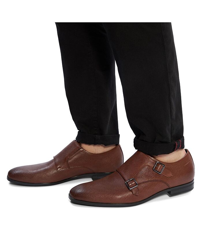 Sleek Monk Strap Shoe Walnut