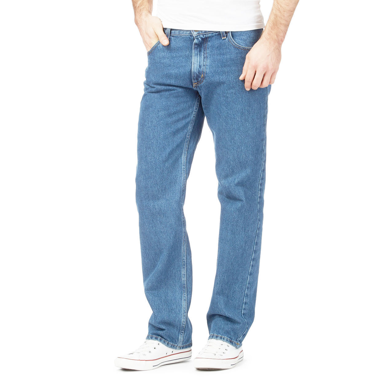 Casual Men's Denim Jeans Straight Cut Original