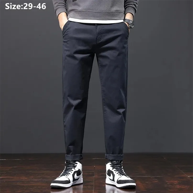 Trendy Men's Casual Chino Pants Plus