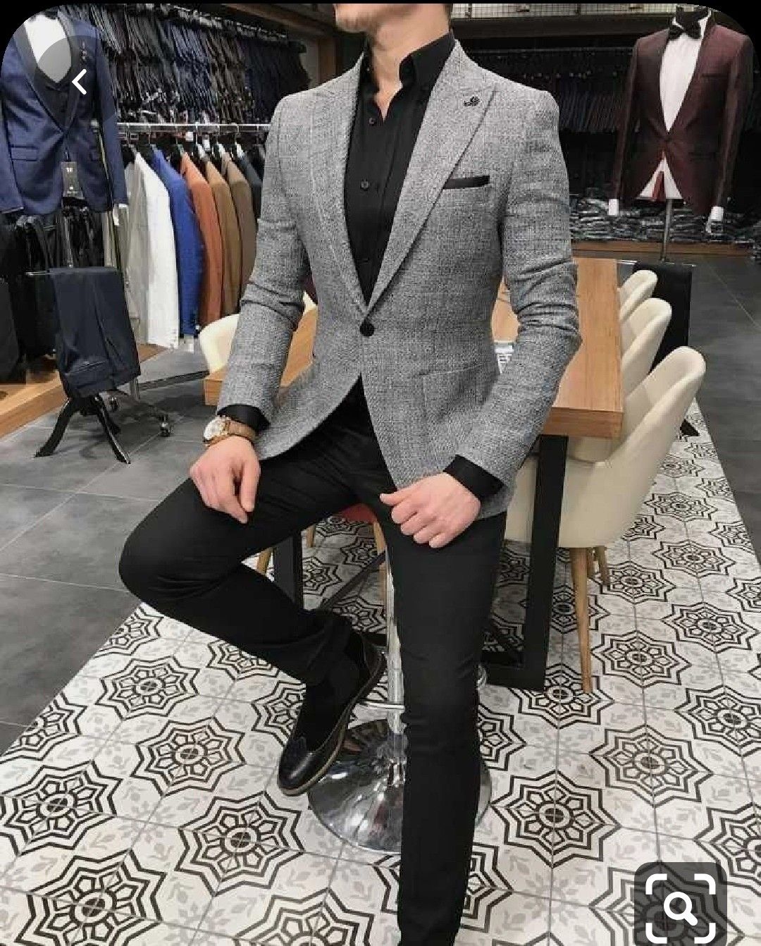 Urban Men's Formal Suit Blazer Plus