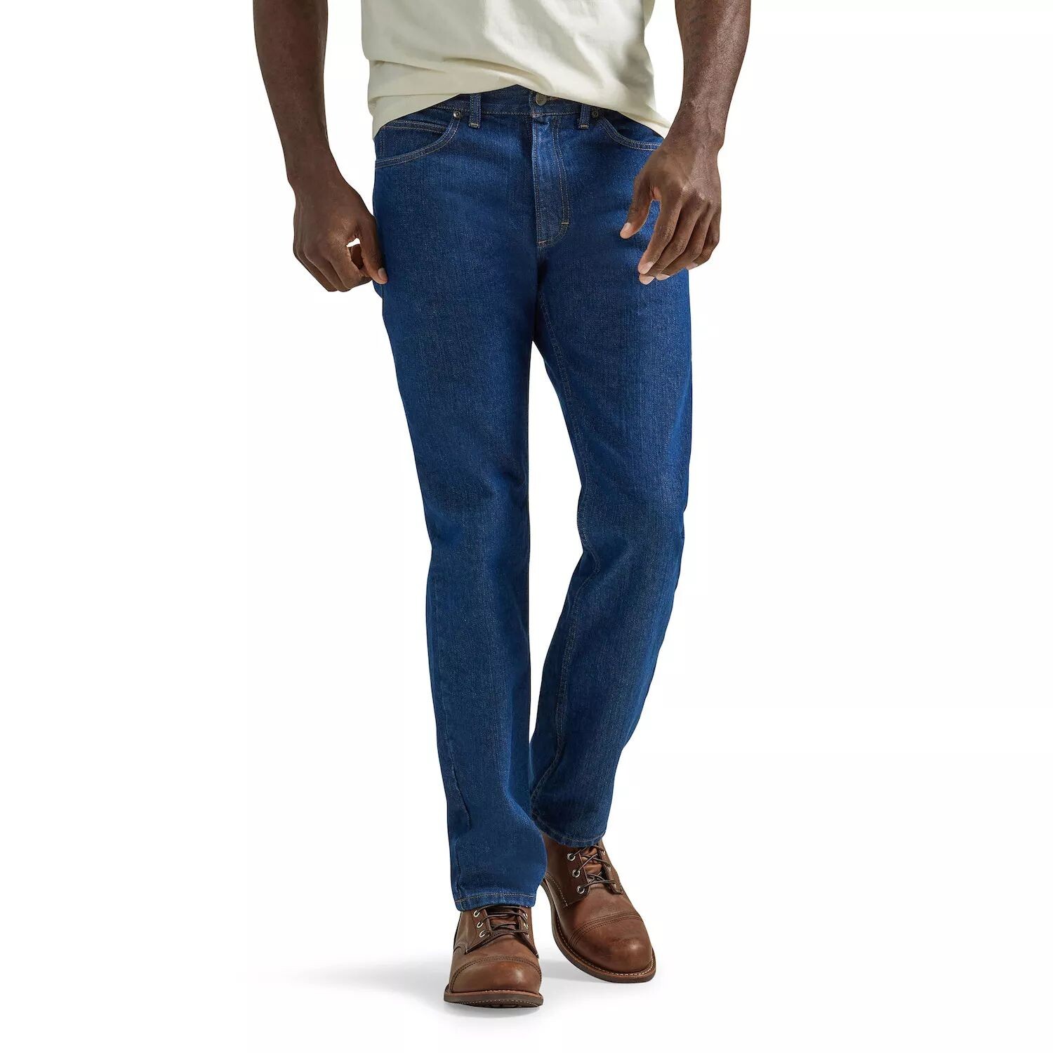 Stylish Men's Denim Jeans Straight Cut Essential