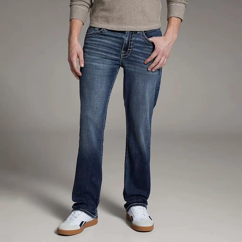 Premium Men's Denim Jeans Straight Cut Plus
