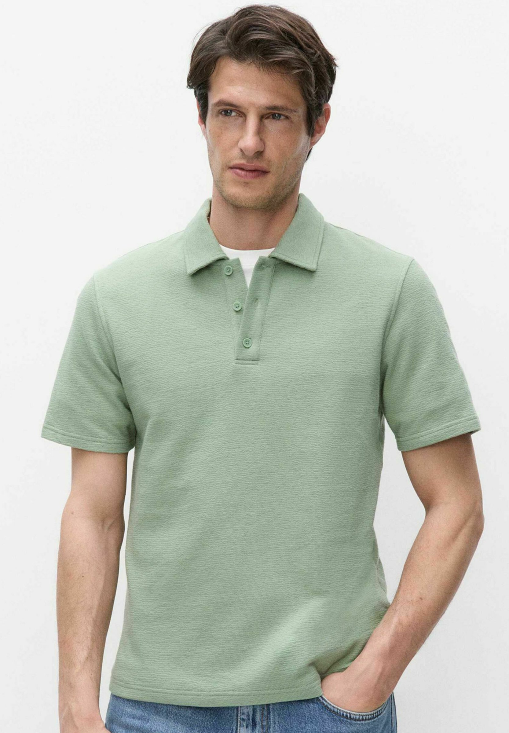 Vintage Men's Classic Polo Shirt Natural