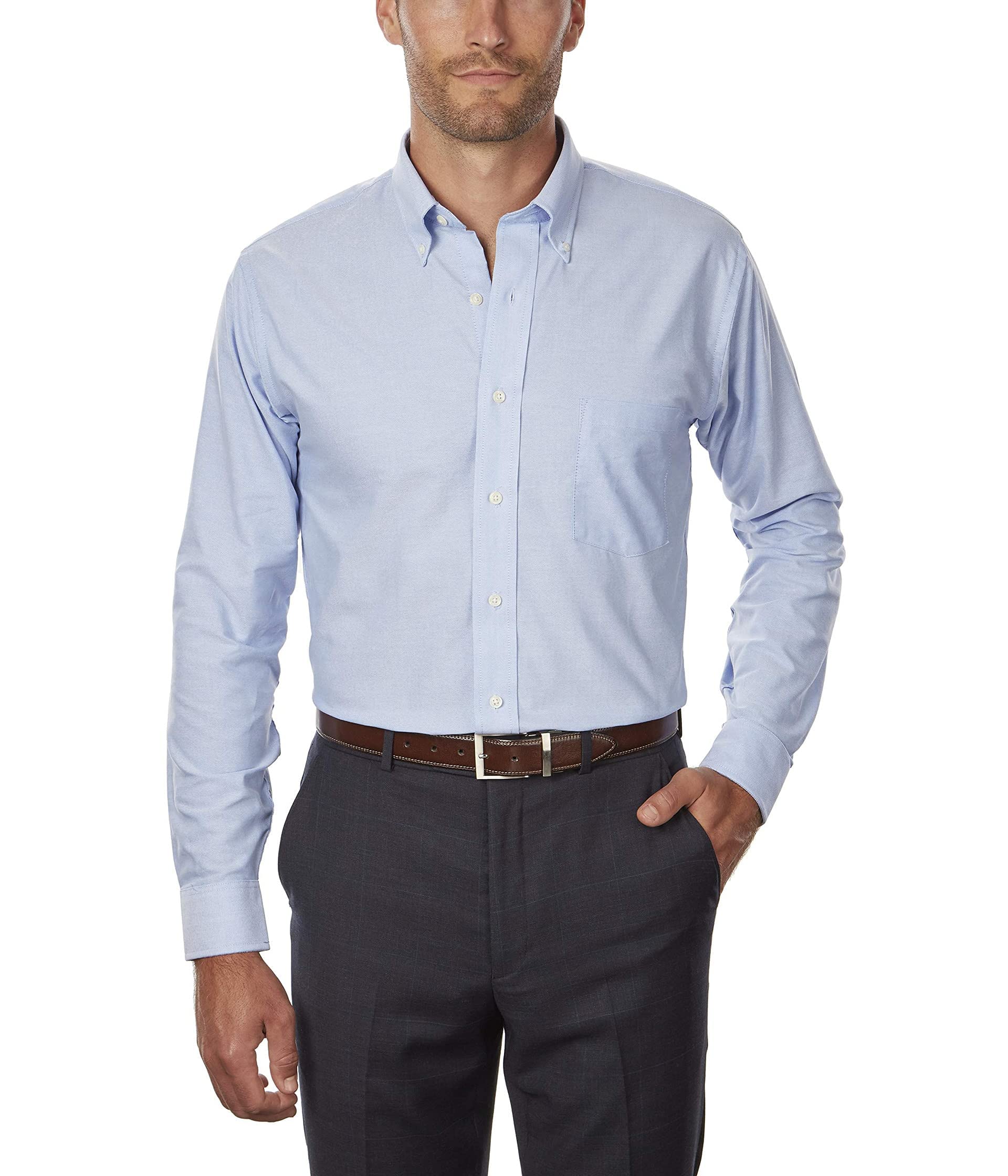 Formal Men's Slim Fit Dress Shirt Plus