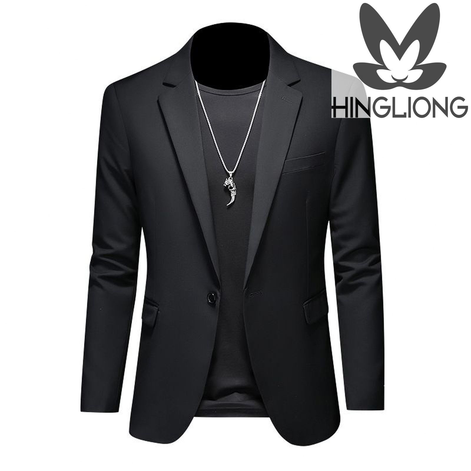 Trendy Men's Formal Suit Blazer Plus