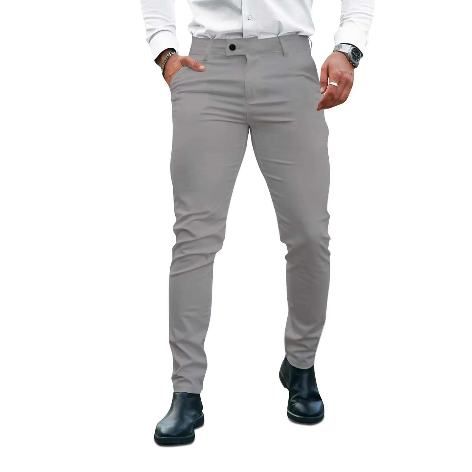 Formal Men's Casual Chino Pants Plus