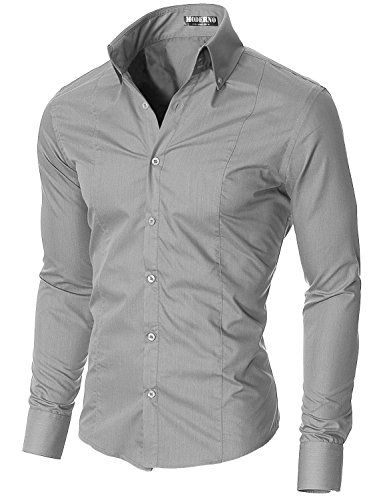 Urban Men's Slim Fit Dress Shirt Pro