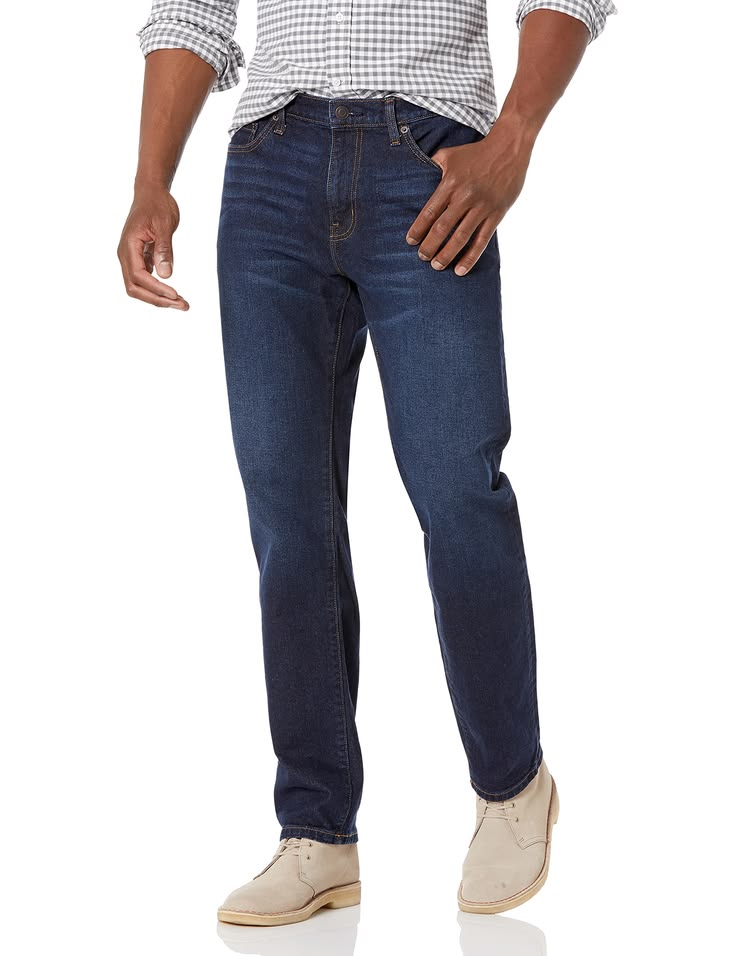 Luxury Men's Denim Jeans Straight Cut Essential