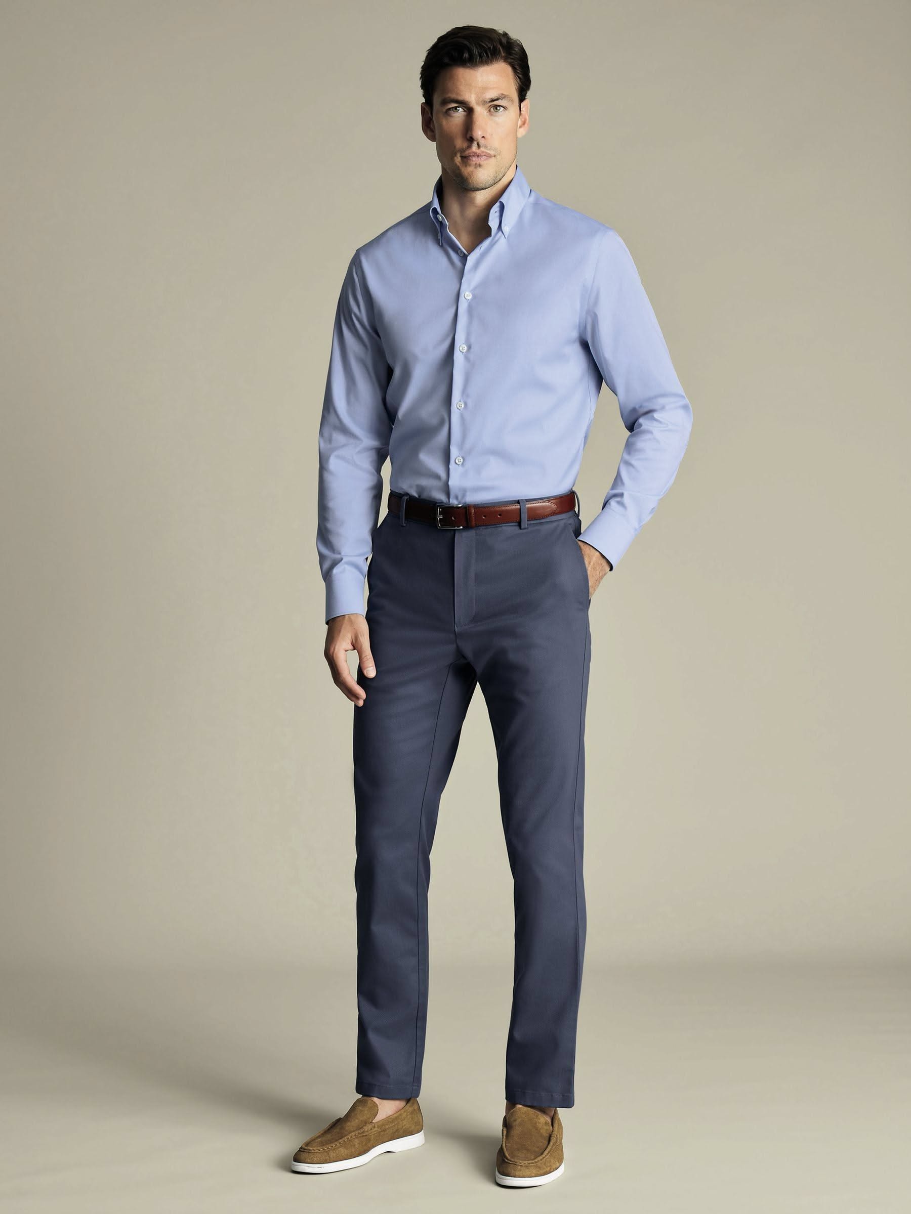Formal Men's Casual Chino Pants Natural