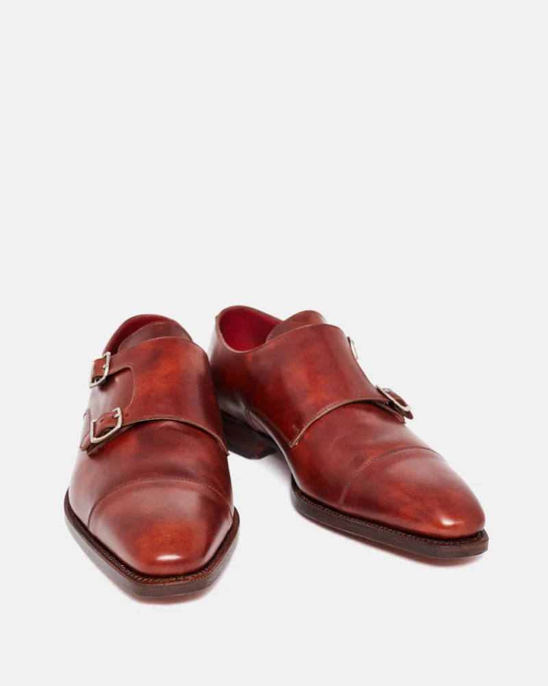 Summit Monk Strap Shoe Cognac