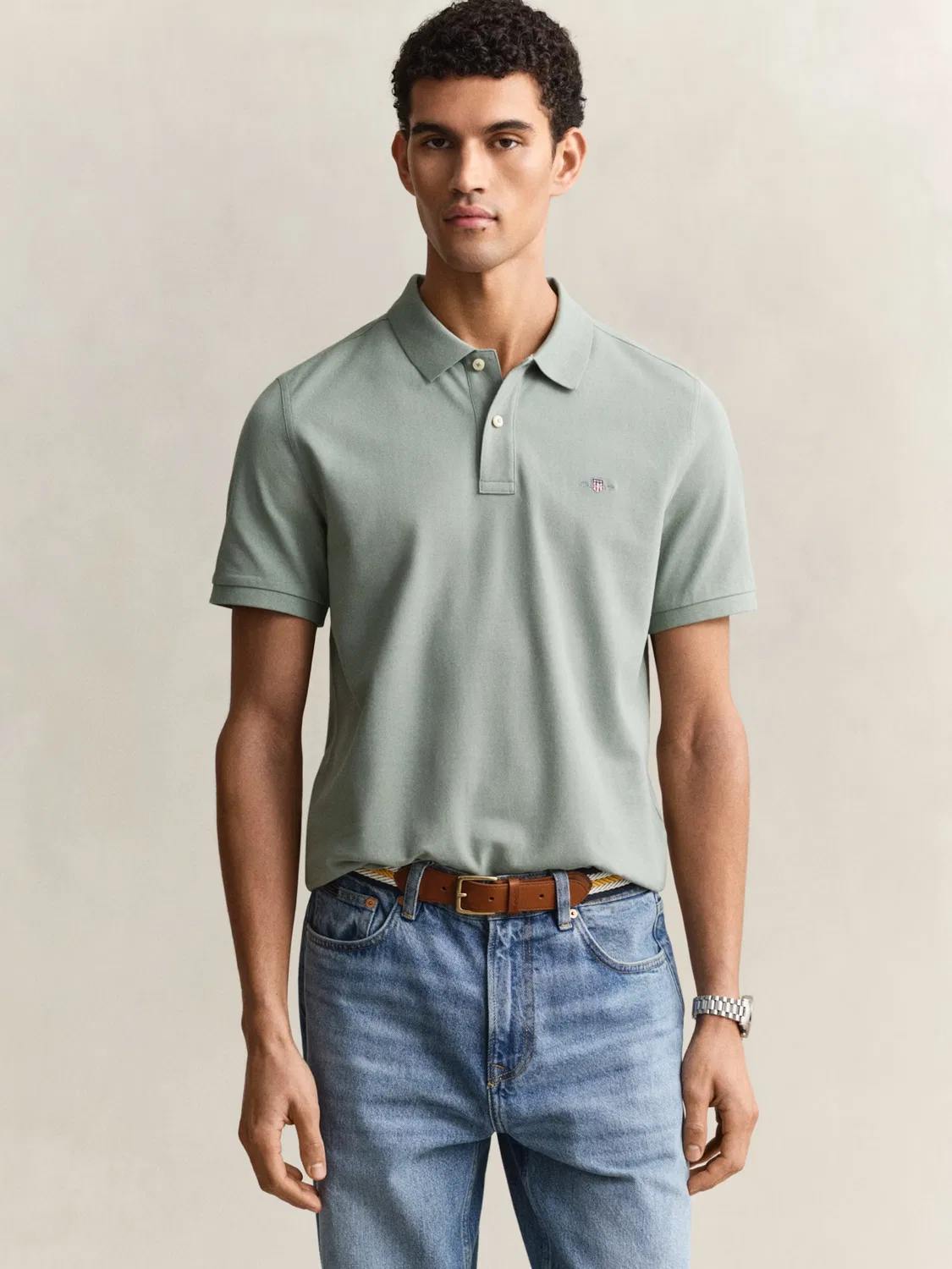 Urban Men's Classic Polo Shirt Natural