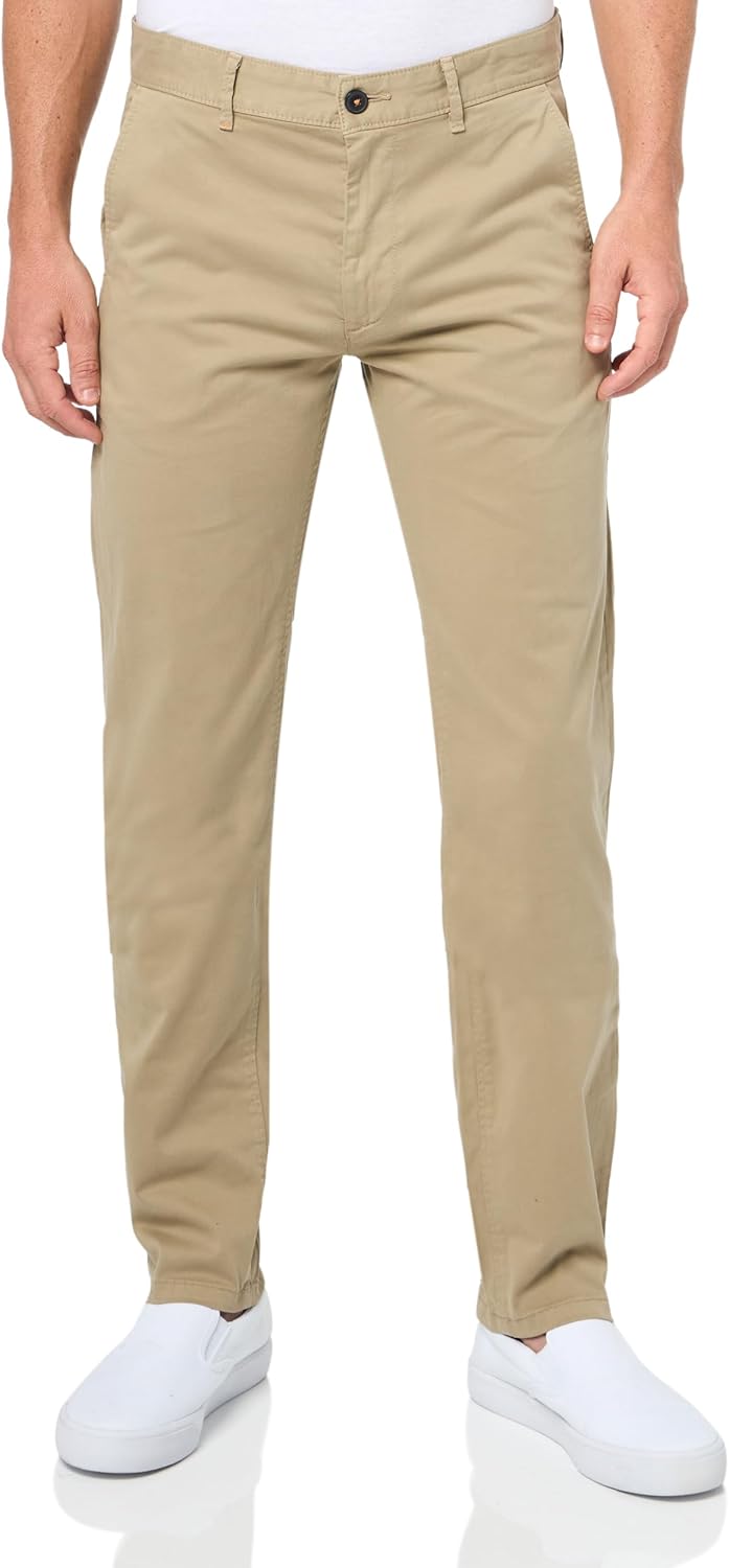 Urban Men's Casual Chino Pants Natural