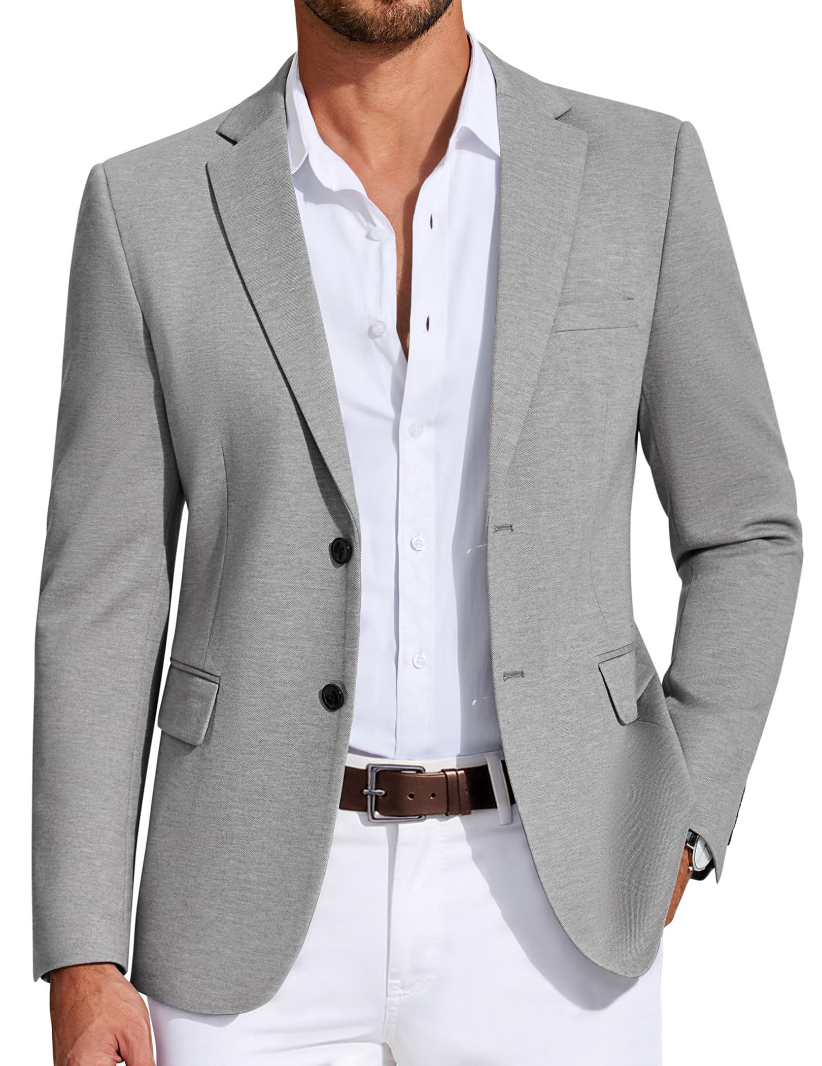 Sporty Men's Formal Suit Blazer Plus